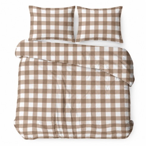 Pościel 160x200 100% bawełna – komplet z poszewkami |KRATA 2111