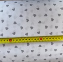 Pościel 160x220 + 2 poszewki | 100% bawełna | Szare serduszka