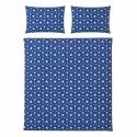 Pościel 160x220 + 2 poszewki| 100% bawełna | gwiazdki w granacie