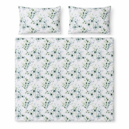 Pościel 180x200 + 2 poszewki | 100% bawełna | 2094 zielona Gałązka