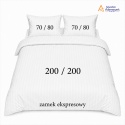 Pościel Hotelowa Adamaszek 1 cm 200x200 + 2x poszewka 70x80 | 100% Bawełna – zamek ekspresowy | Szwalnia Adamaszek