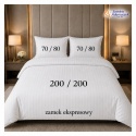Pościel Hotelowa Adamaszek 1 cm 200x200 + 2x poszewka 70x80 | 100% Bawełna – zamek ekspresowy | Szwalnia Adamaszek