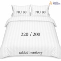 Pościel Hotelowa Adamaszek 2 cm 220x200 + 2x poszewka 70x80 | 100% Bawełna – Zakładka Hotelowa | Szwalnia Adamaszek