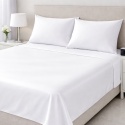 Pościel Hotelowa Biała Satyna 180x200 + 2x poszewka 70x80 | 100% Bawełna – zamek ekspresowy | Szwalnia Adamaszek